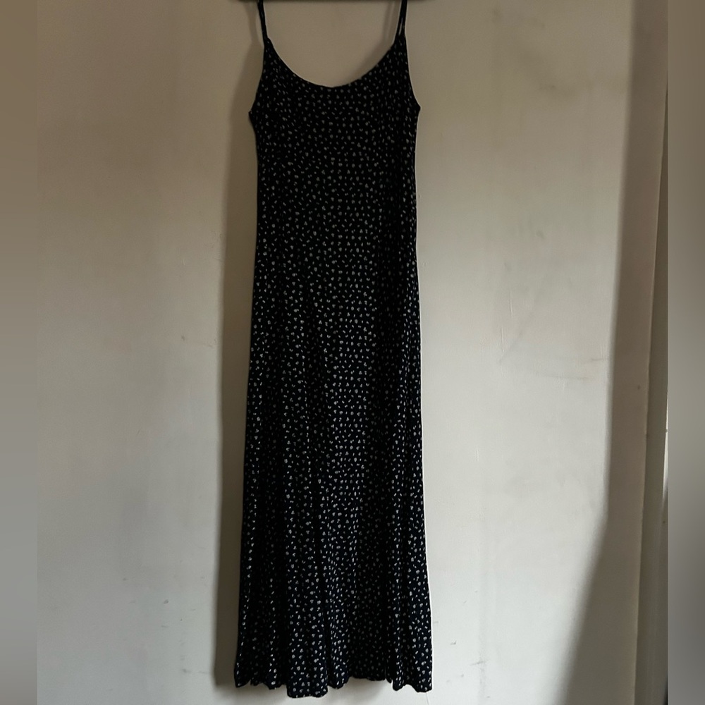 Brandy Melville Blue and White Floral Maxi Dress